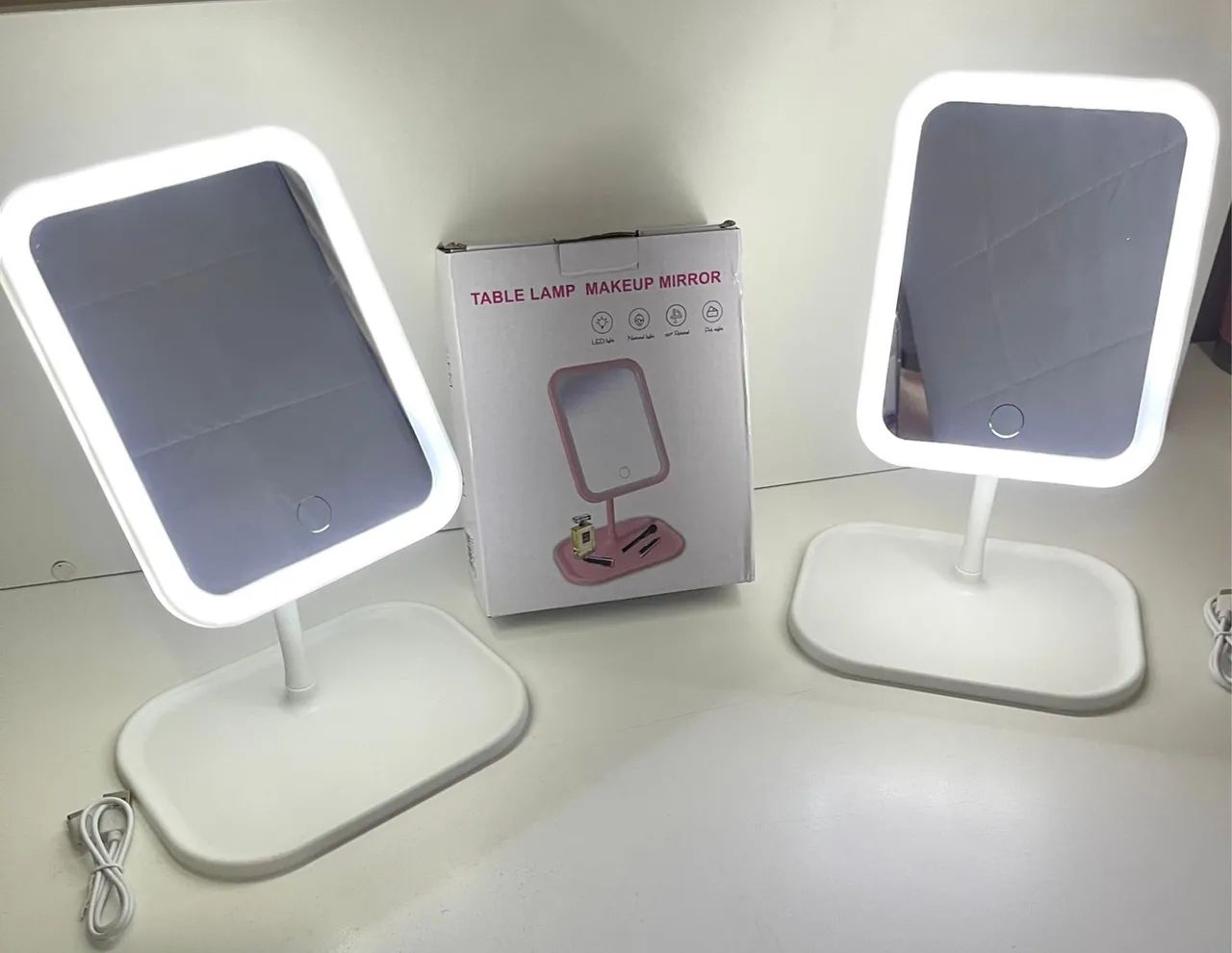 Espelho de mesa com luz de Led NOVOS 