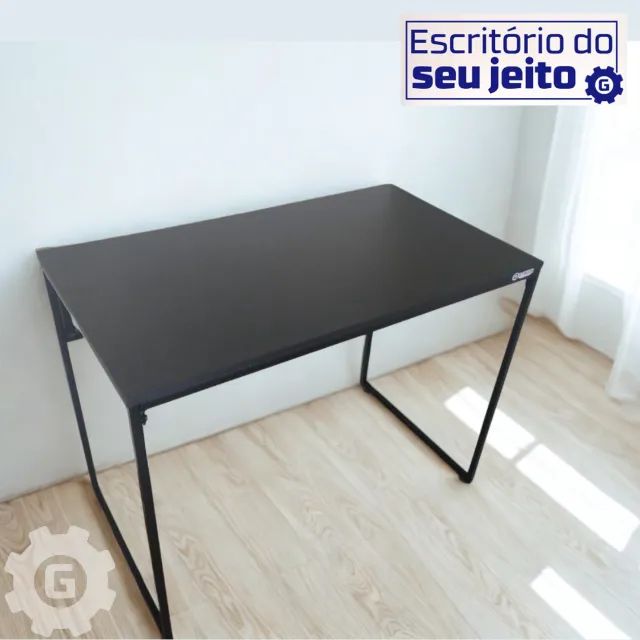 Escrivaninha Industrial Reforçada NOVA Mesa Multiuso para Computador Notebook Estudo Birô - Foto 2