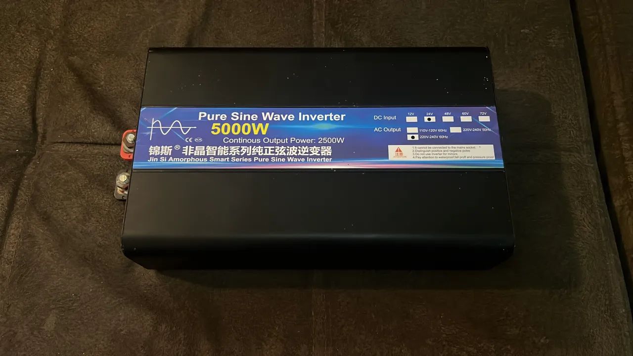 Inversor de 24v para 220v de 5000w - Foto 2