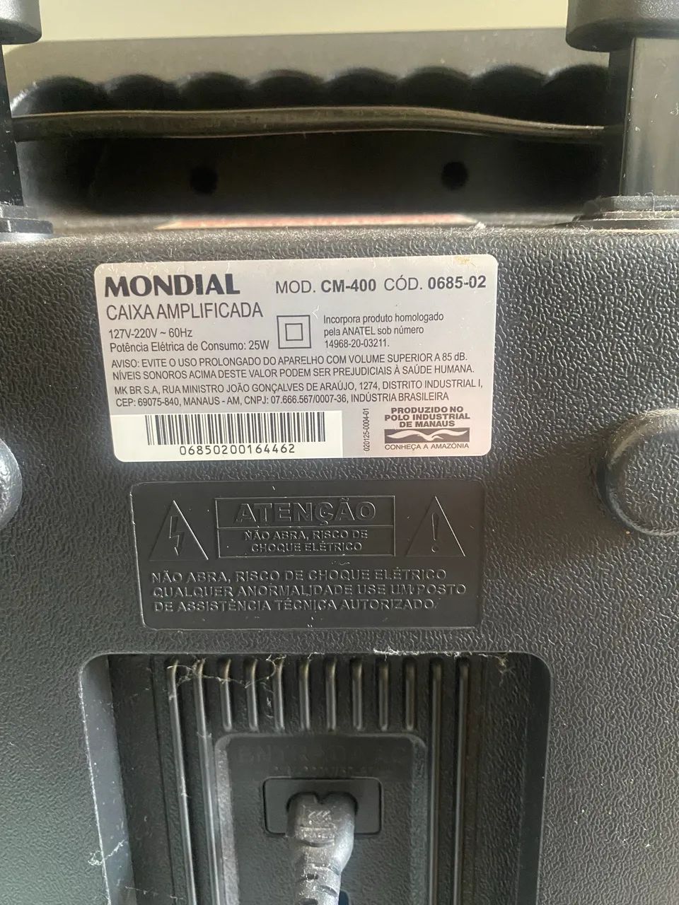 Caixa Amplificada Mondial CM-400 Bluetooth - Foto 2