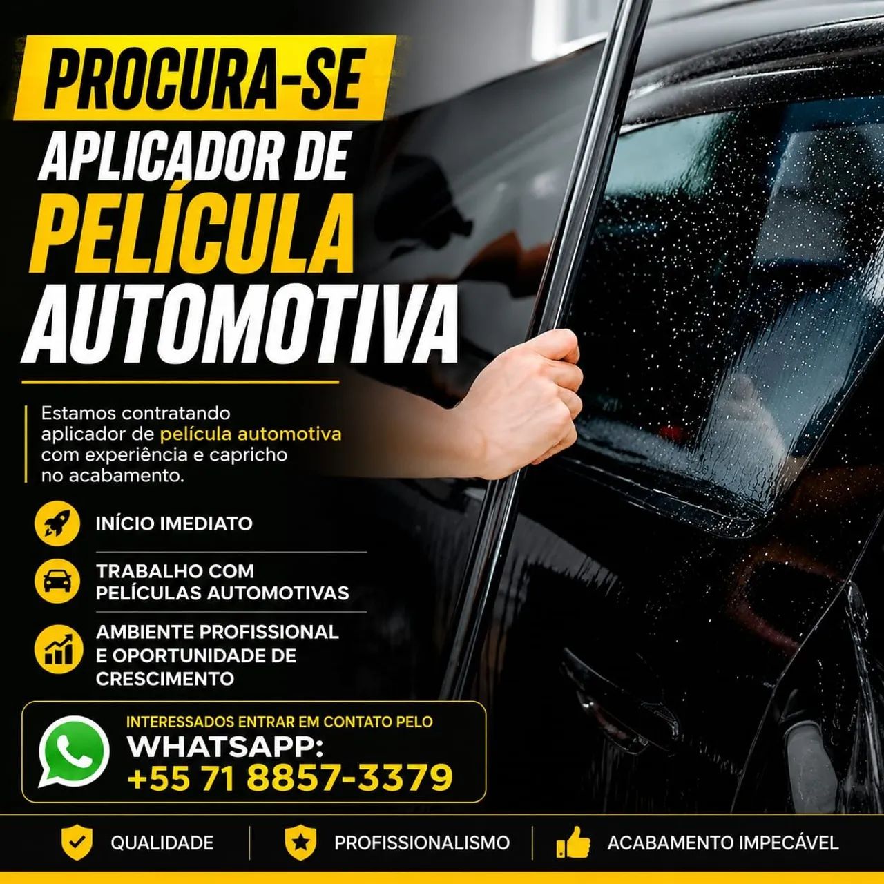 Loja de som e acessórios procurar instalador de película 