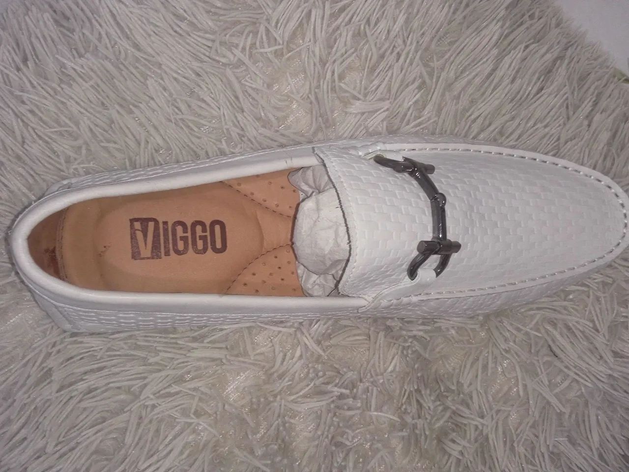 Sapato Mocassim Viggo masculino branco  - Foto 3