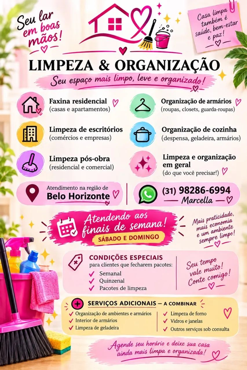 Faço Faxinas e diárias