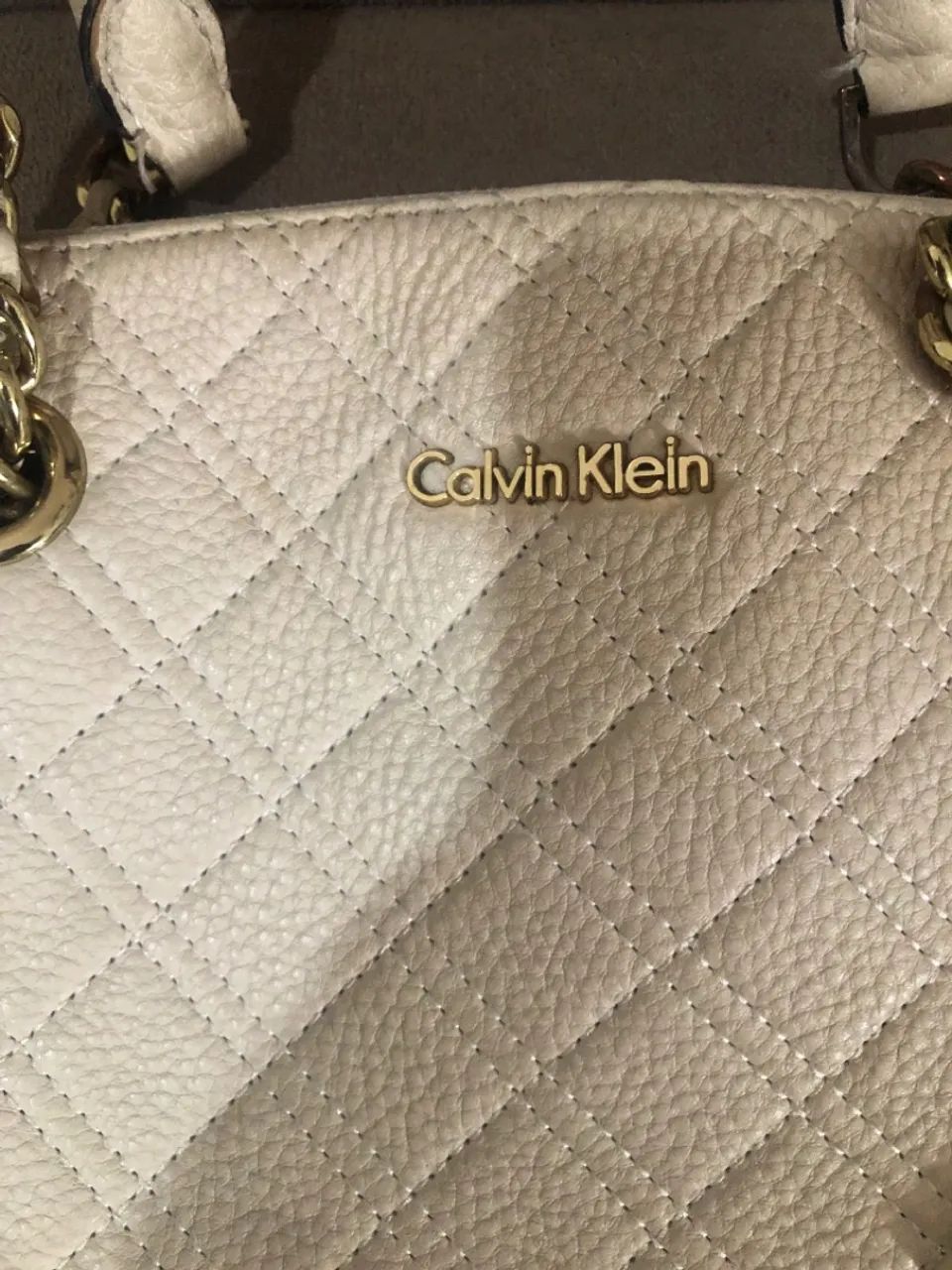 Bolsa Calvin Klein de couro Branco 