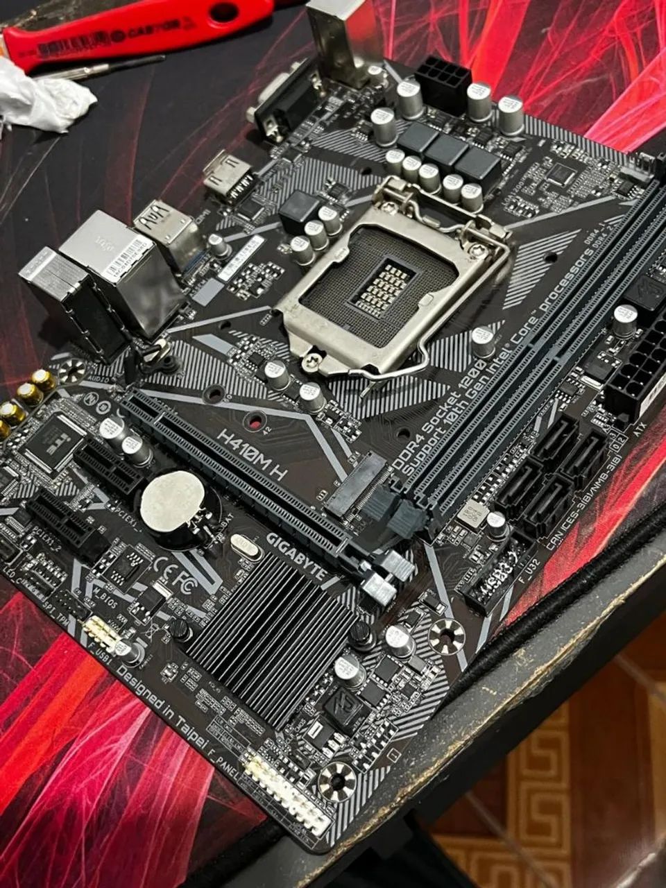 Placa mãe H410m Gigabyte Ddr4 - Foto 2