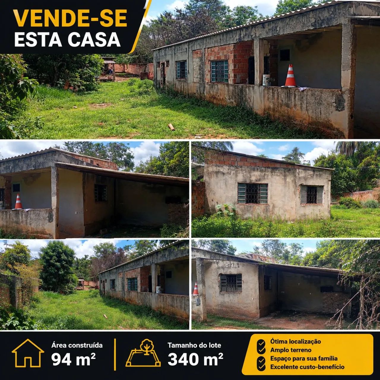 vende se casa em Juatuba bairro samambaia 