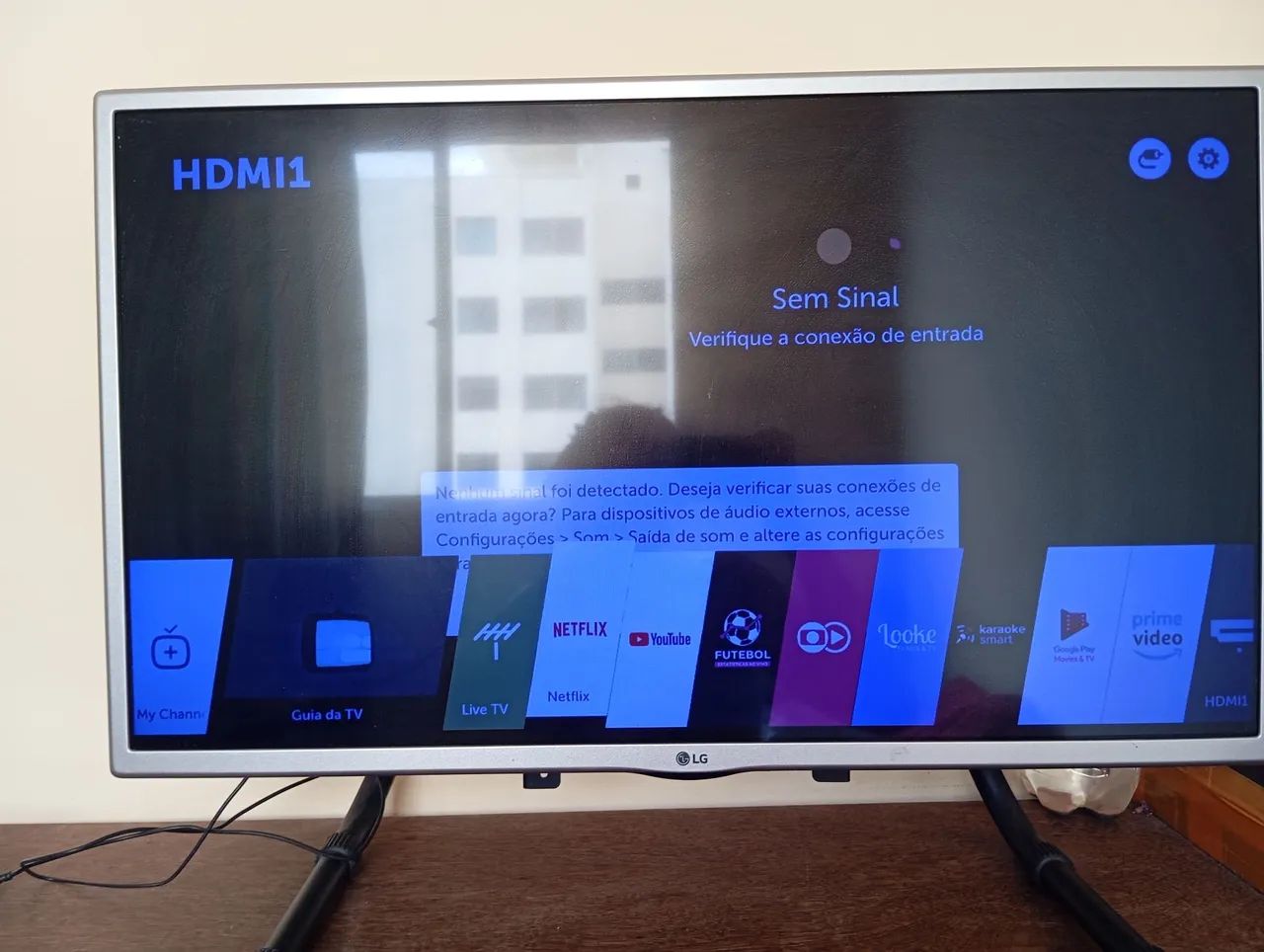 TV LG 32' polegadas + suporte  - Foto 2
