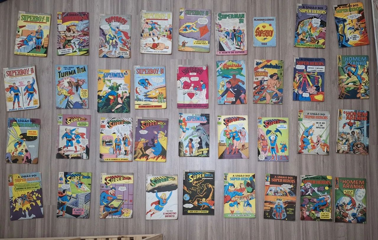 Lote de 36 quadrinhos de super-heróis - EBAL e RGE - Foto 2