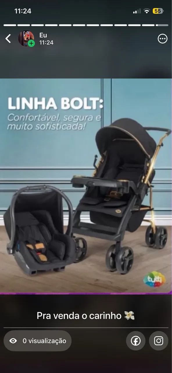 Carinho e bebê conforto 