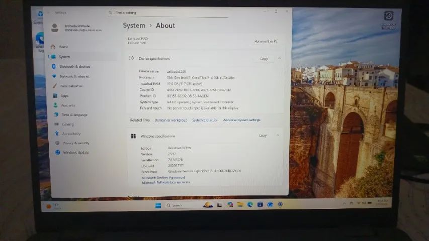 Notebook Dell Latitude 3550 Cinza I7 32gb 512gb USADO - Foto 4