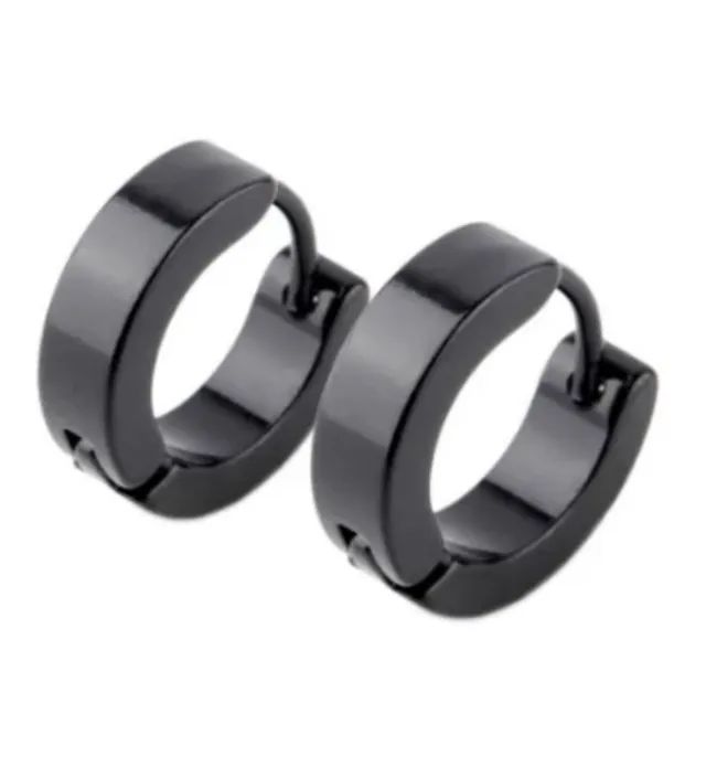 brinco preto em aço
