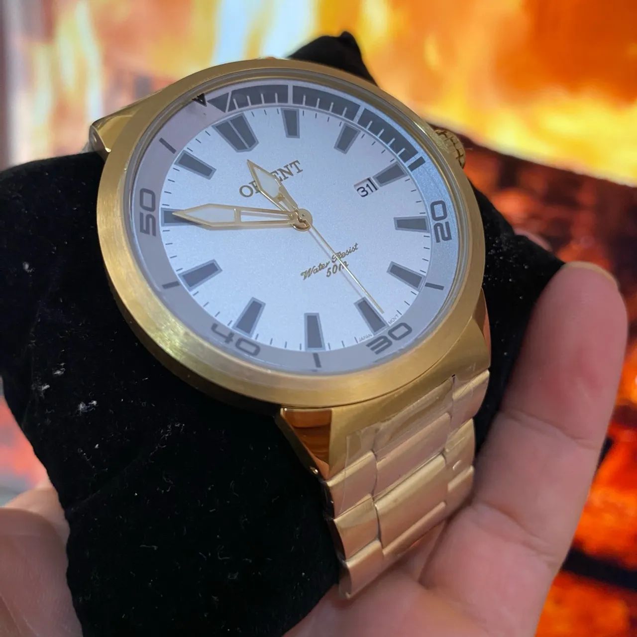 Relógio Orient Masculino ORIGINAL Dourado |Moderno| Sofisticado puro luxo - Foto 5