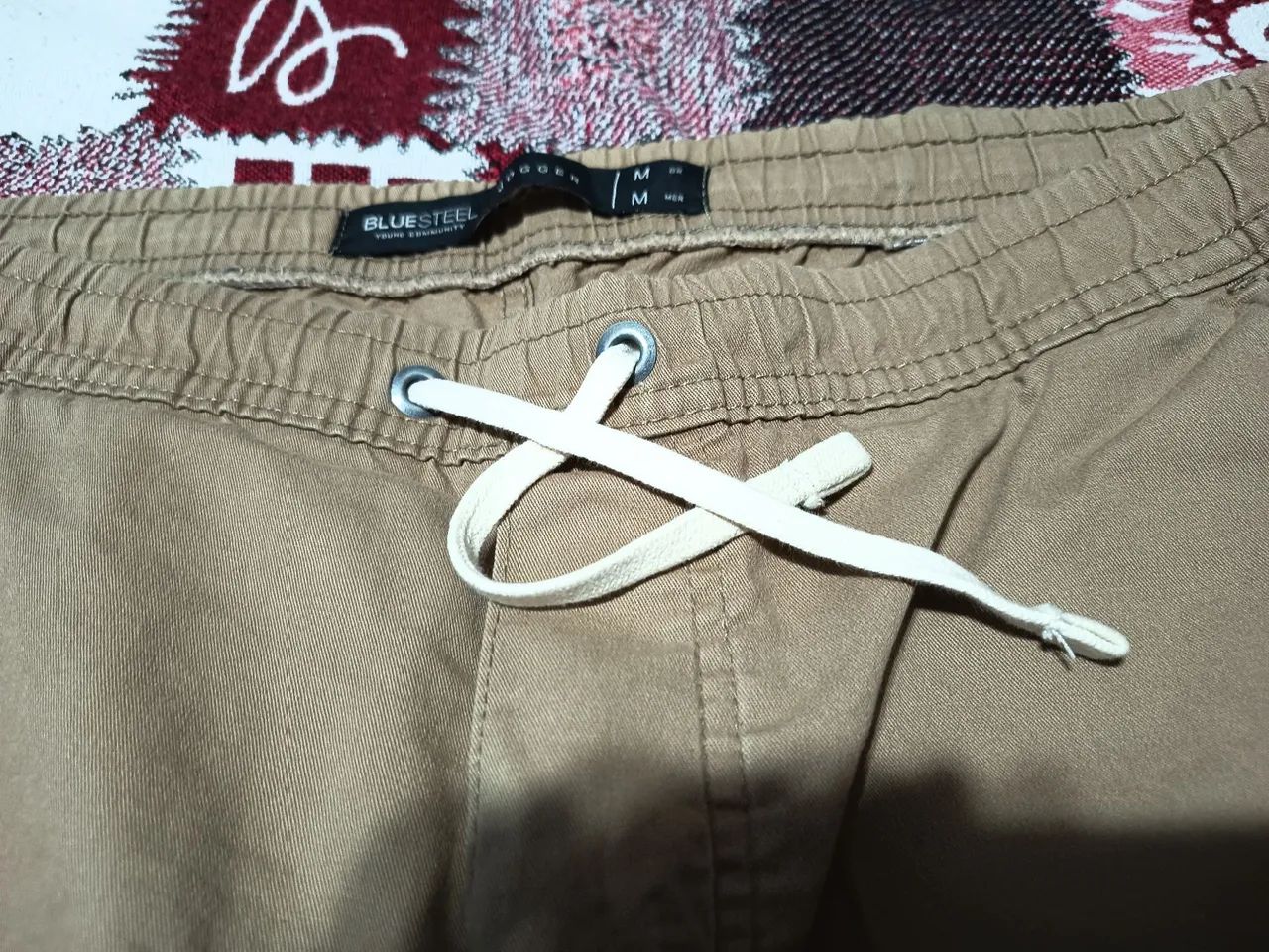 Calça sarja Jogger M BLUE STEEL caqui  - Foto 2