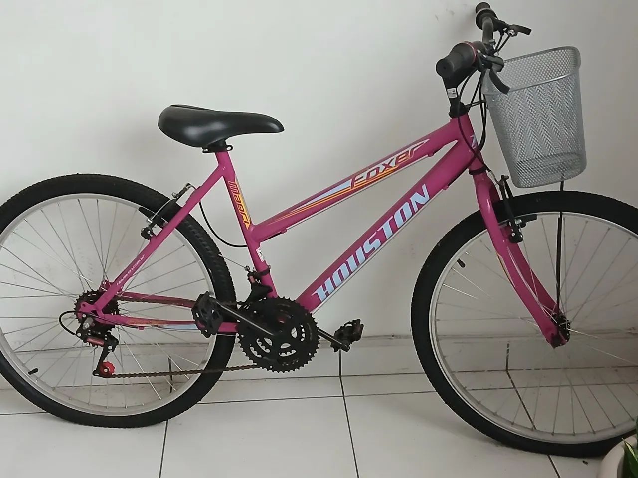 Bicicleta rosa, feminina media - Foto 3