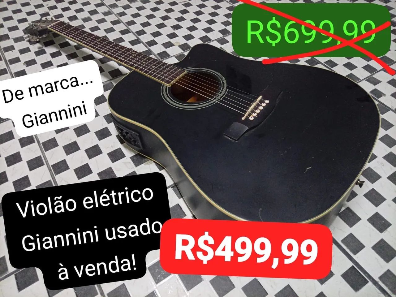 Violão Elétrico Folk