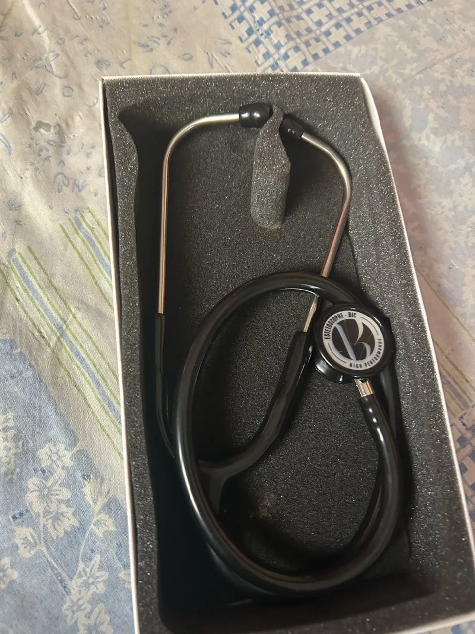 Estetoscópio BIC Eternity Preto - Com Caixa - Foto 3