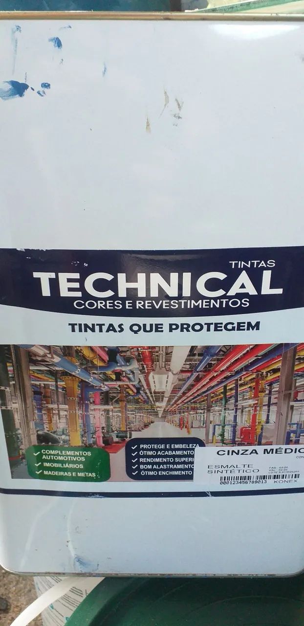 Tinta esmalte sintético CINZA 18L