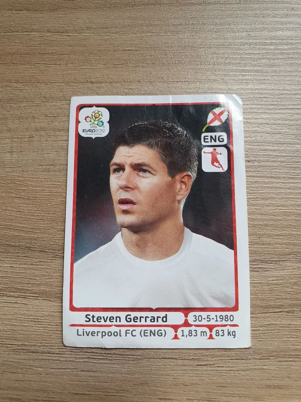 Figurinhas Euro copa 2012 -Steven gerrard