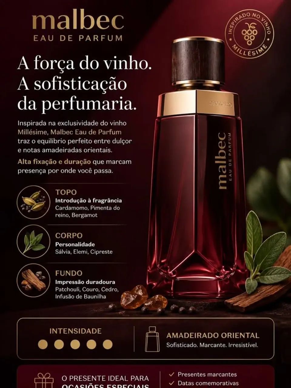 Malbec Eau De Parfum 90ml LANÇAMENTO!! - Foto 3
