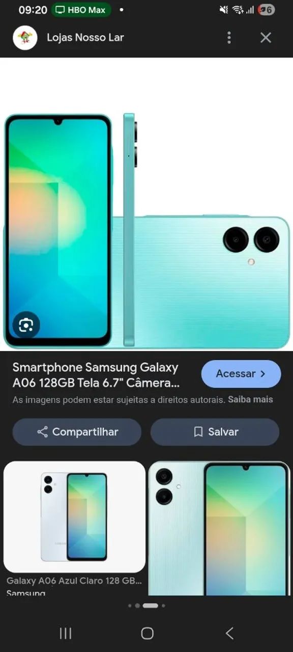Estou vendendo celular a06 estou vendendo funciona perfeitamente 