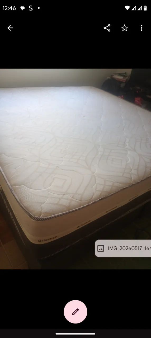 Cama Extra Grande Pouco Tempo de Uso e Bem Conservada - Foto 3
