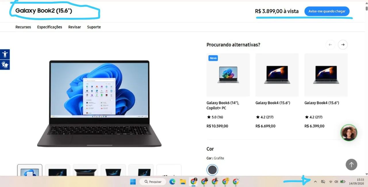 Notebook Samsung Galaxy Book 2 - Foto 2