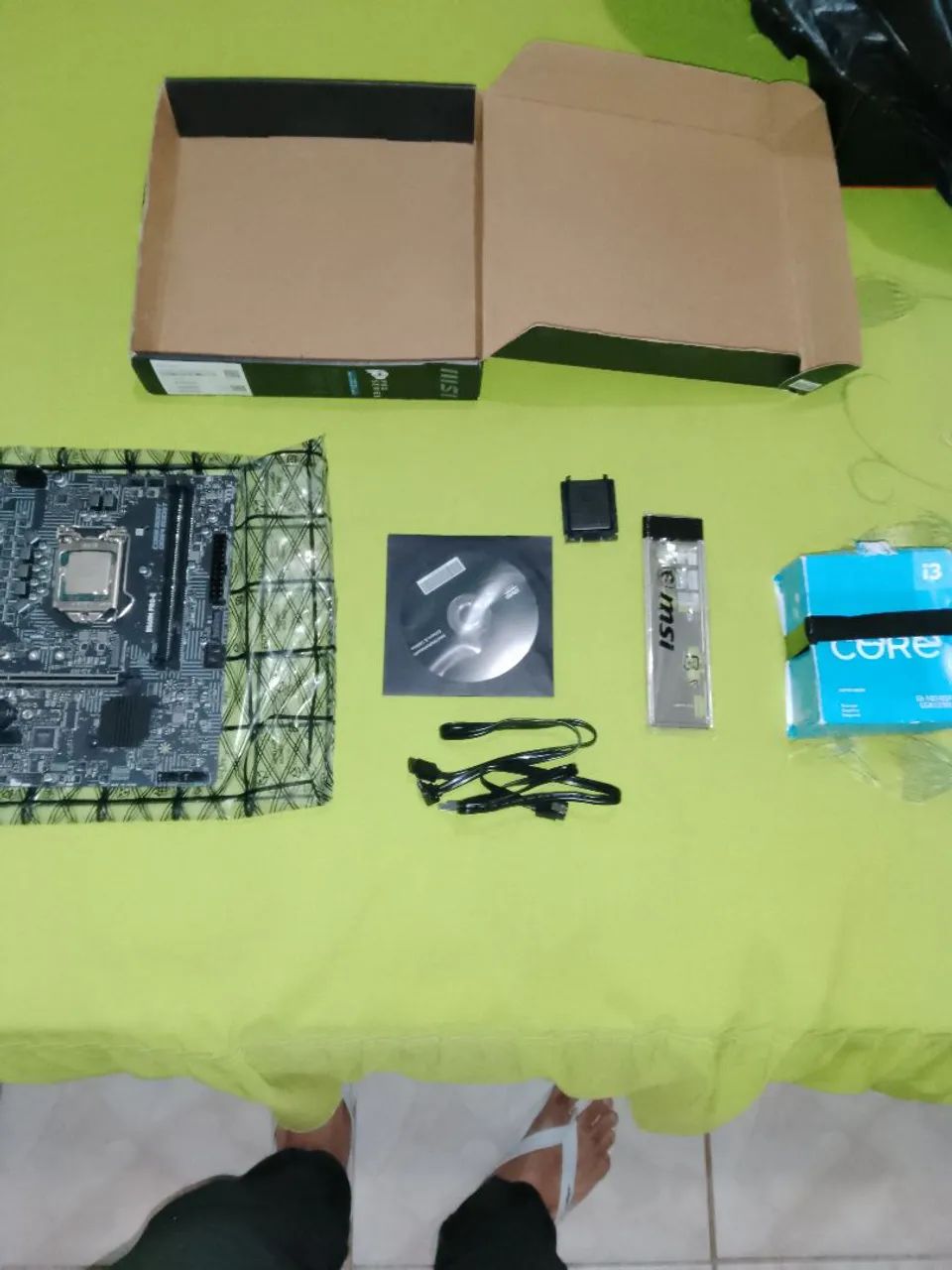 Kit Intel i3 10105F+MSI B560M PRO-e, e Fonte Mancer 500W 80 Plus. - Foto 4