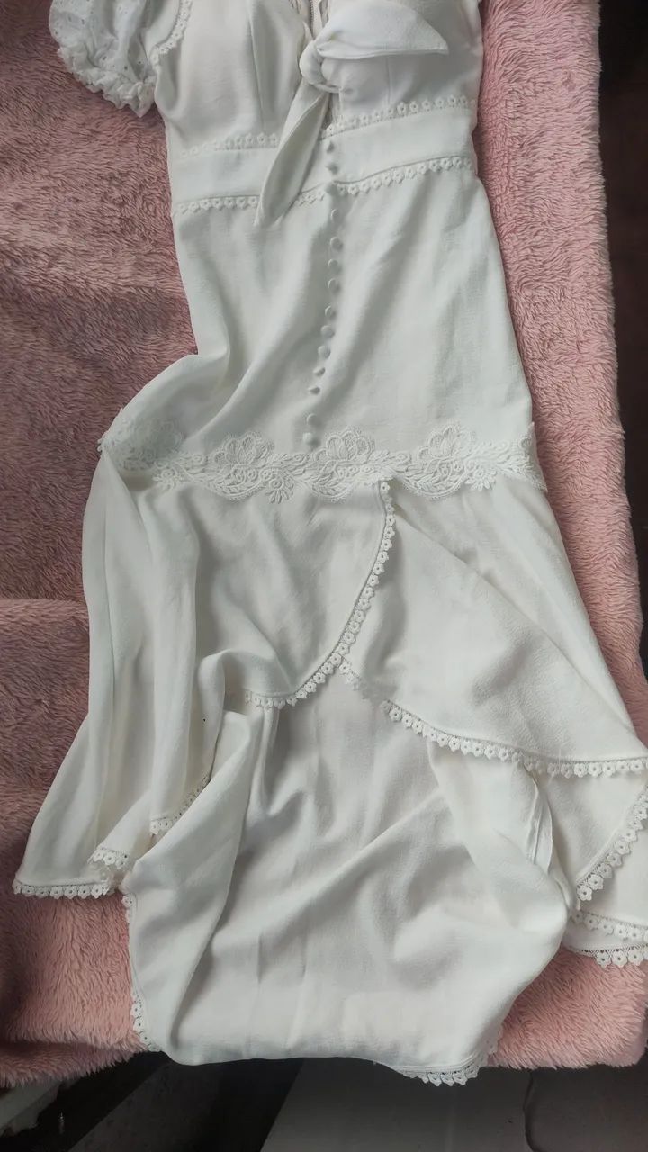 Vestido branco limonada pink  - Foto 4
