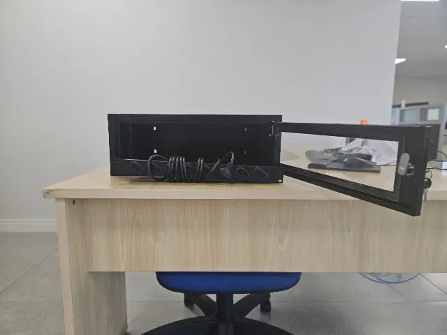 Rack de rede 3U com régua de 8 tomadas - Foto 5