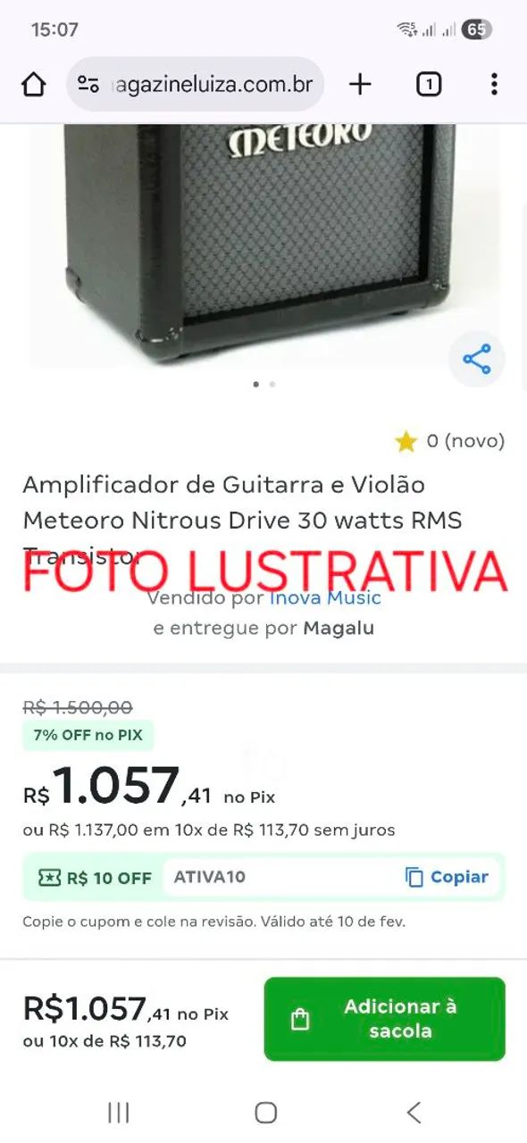 Caixa Meteoro 30w usada 3x cartão  - Foto 4