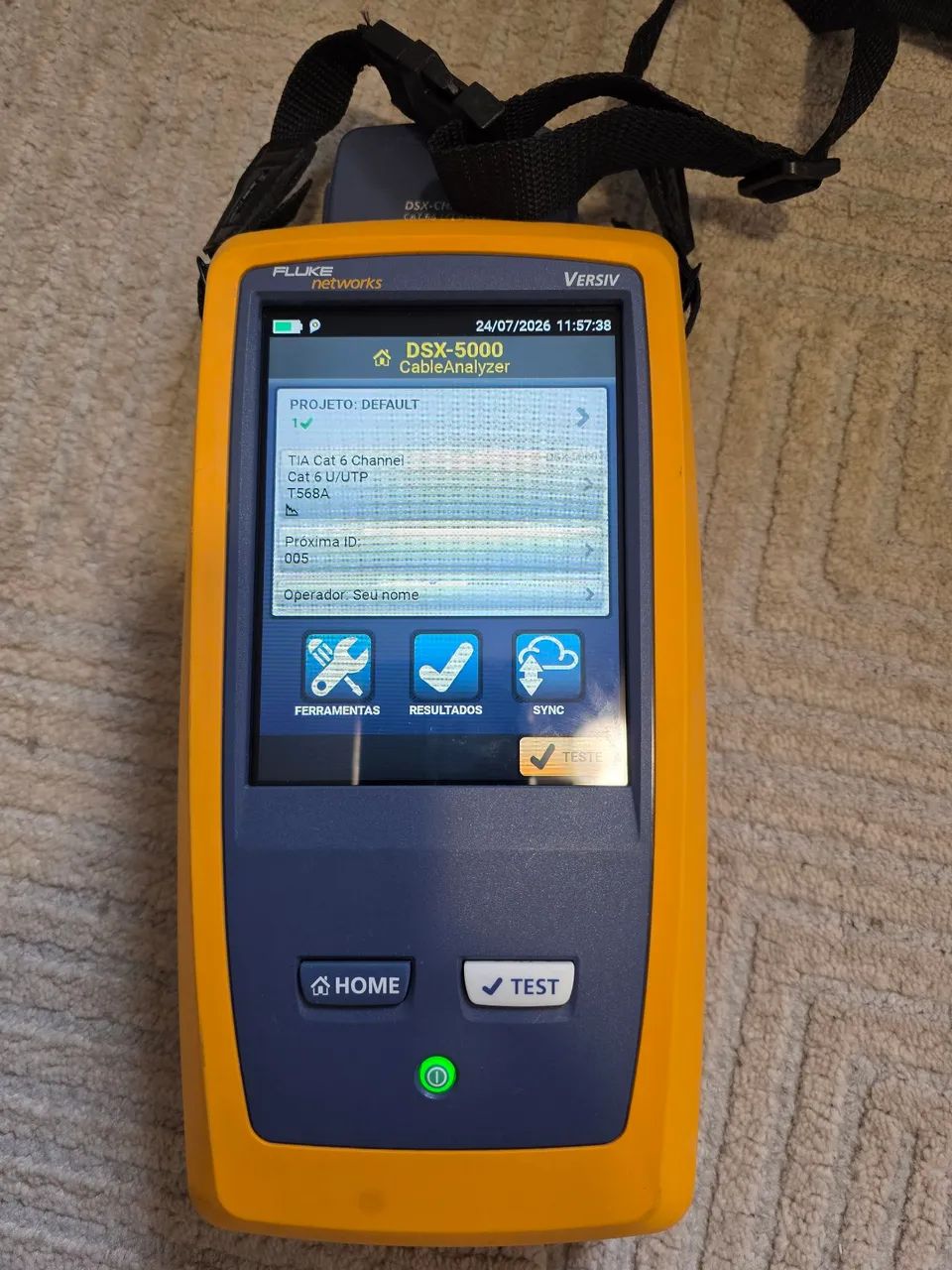 Fluke Networks DSX-5000 CableAnalyzer Kit Completo Calibrado Cat6/Cat6A
