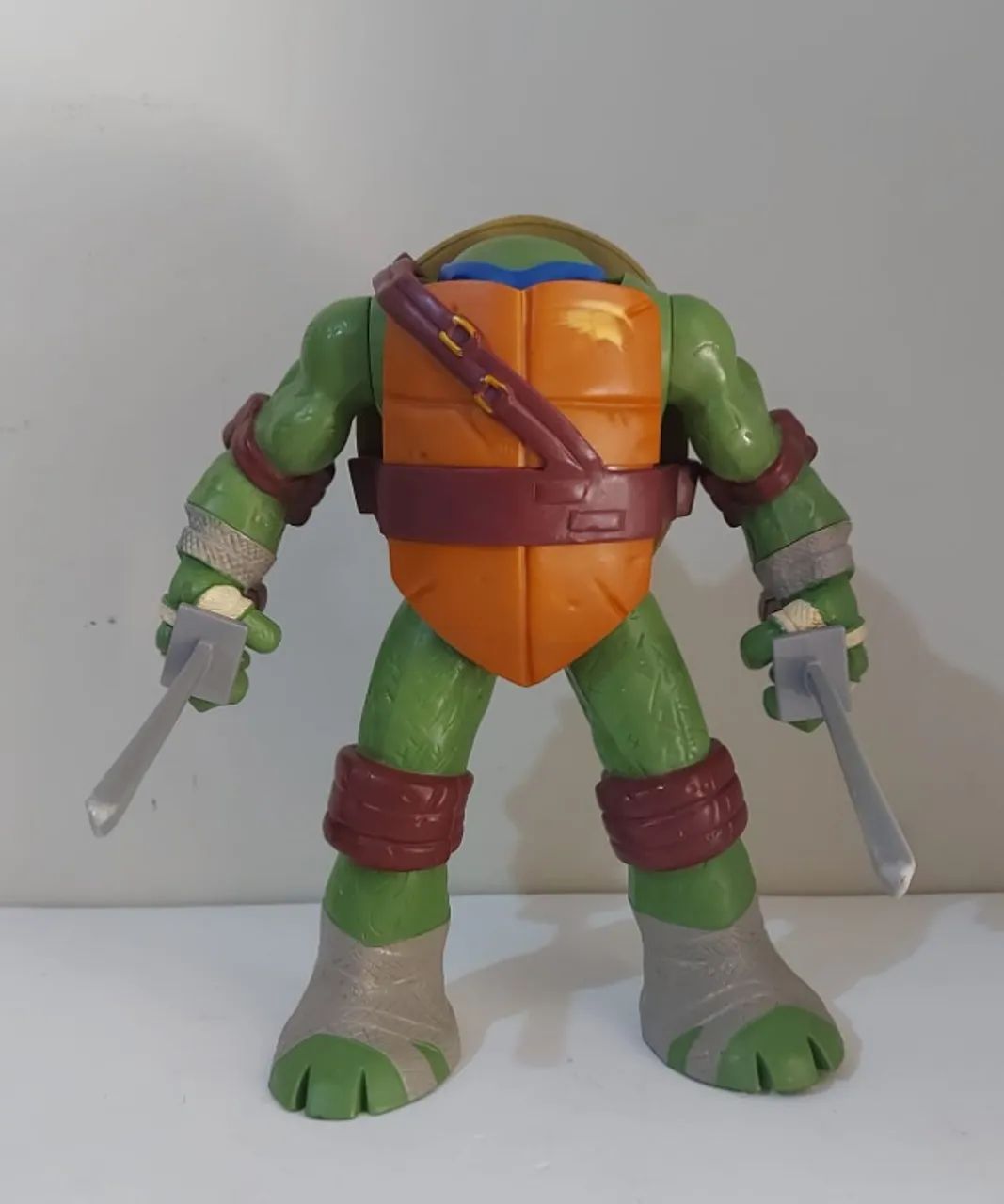 Action Figure Leonardo Tartaruga Ninja Playmates 26cm COMPLETO - Foto 2