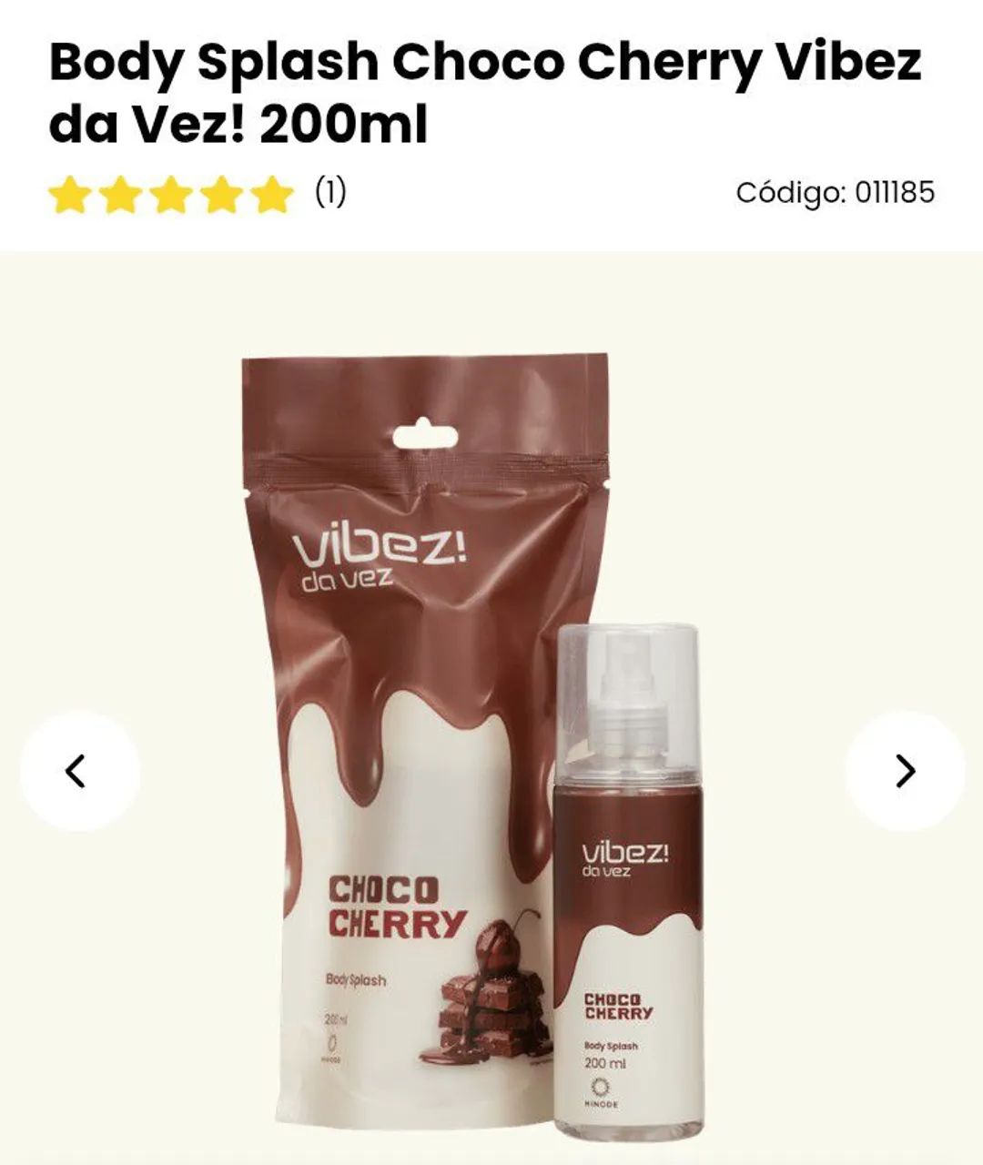 Body Splash chocolate e cereja  - Foto 3
