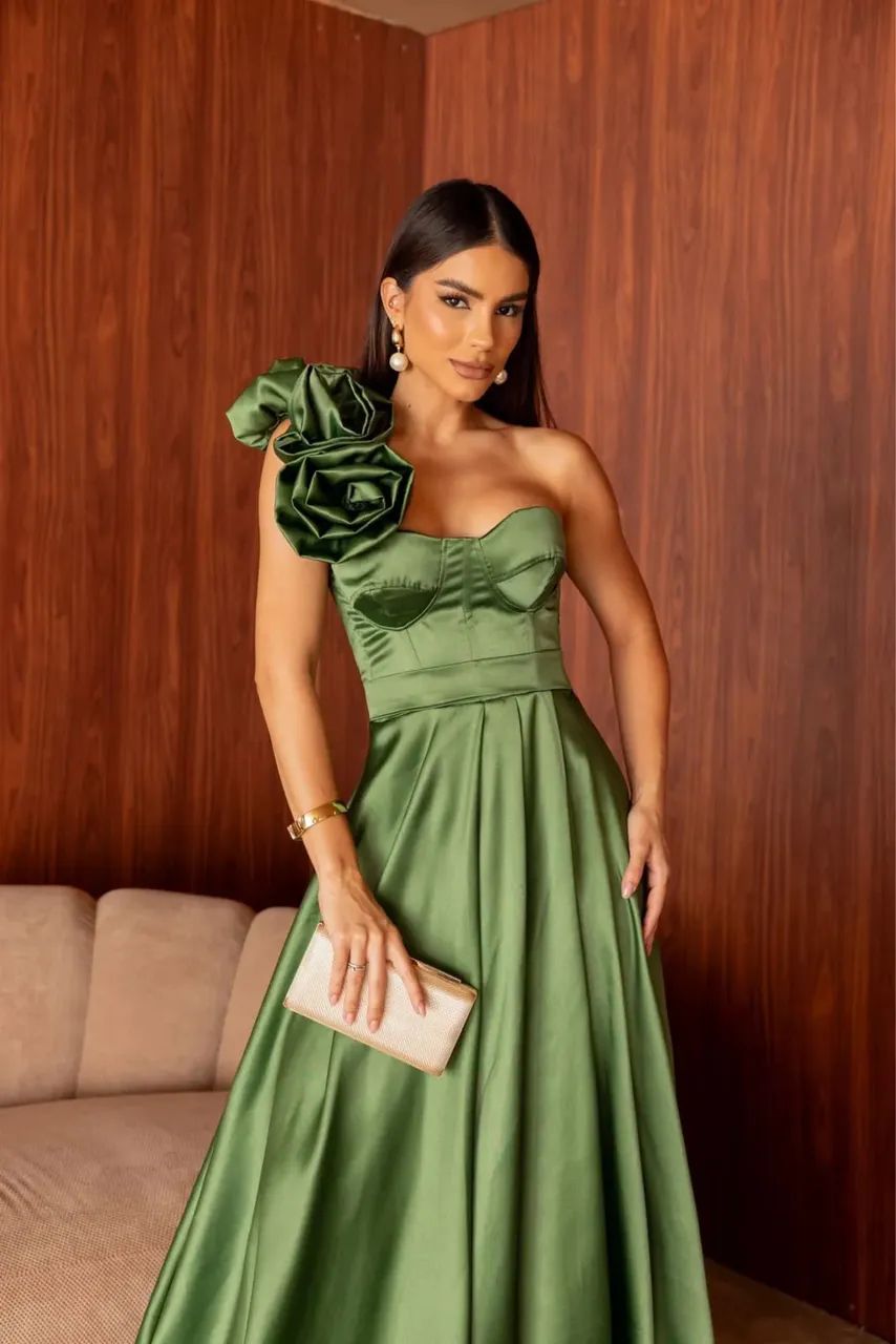 Vestido festa verde - Foto 3