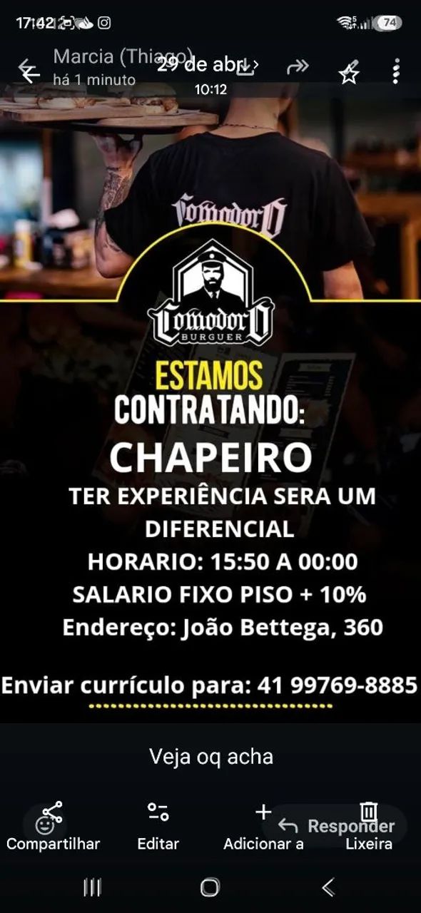 Temos vagas
