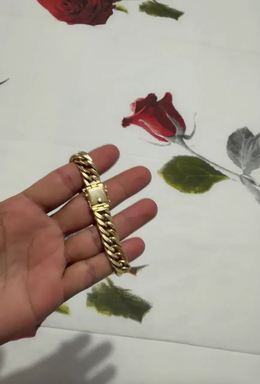 Pulseira 25g de ouro 18K - Foto 2