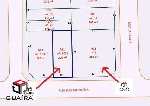 Terreno 220 m²Localizado No Bairro Jardim Santo André - SP - Foto 2