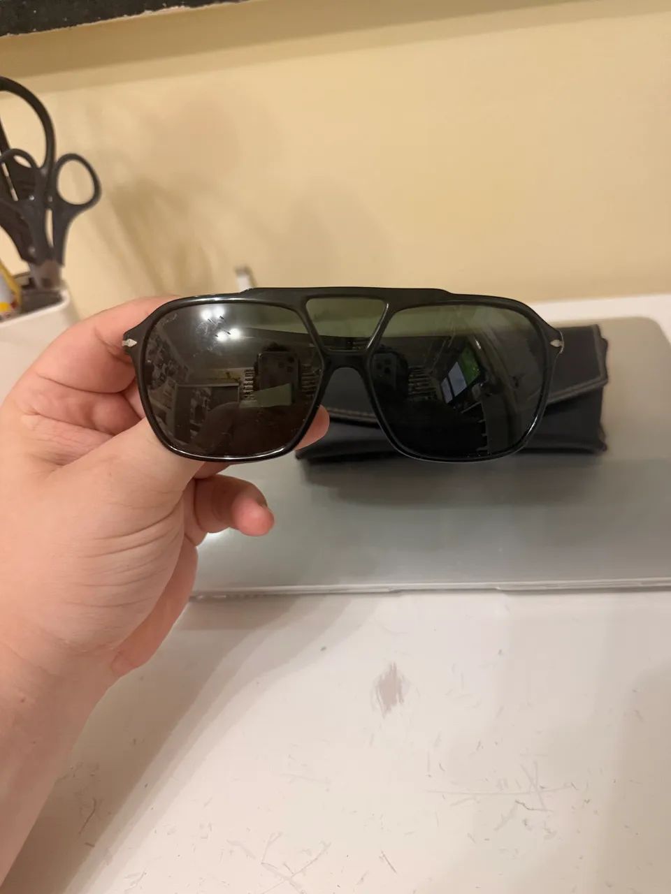 Óculos de Sol Persol - 0PO3223S 95/31 59. Preto - Foto 5