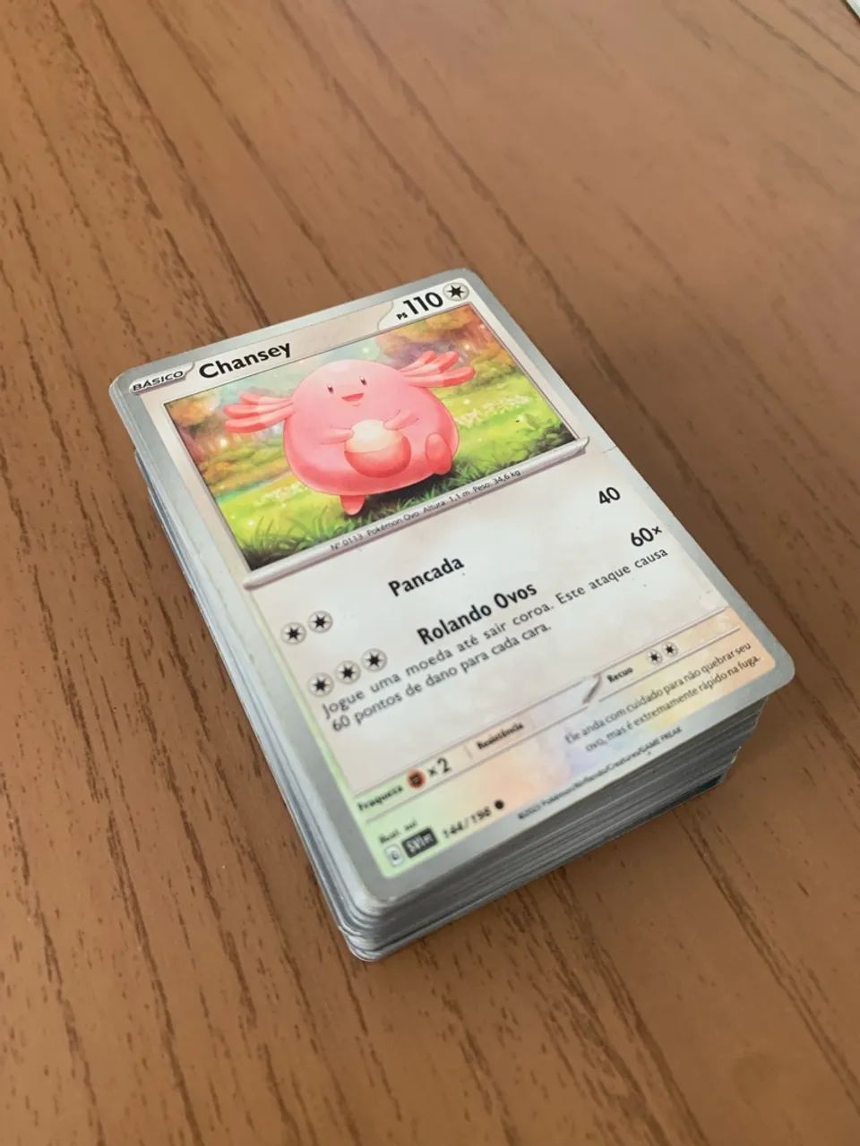 Cartas Pokémon bulk 80 cartas