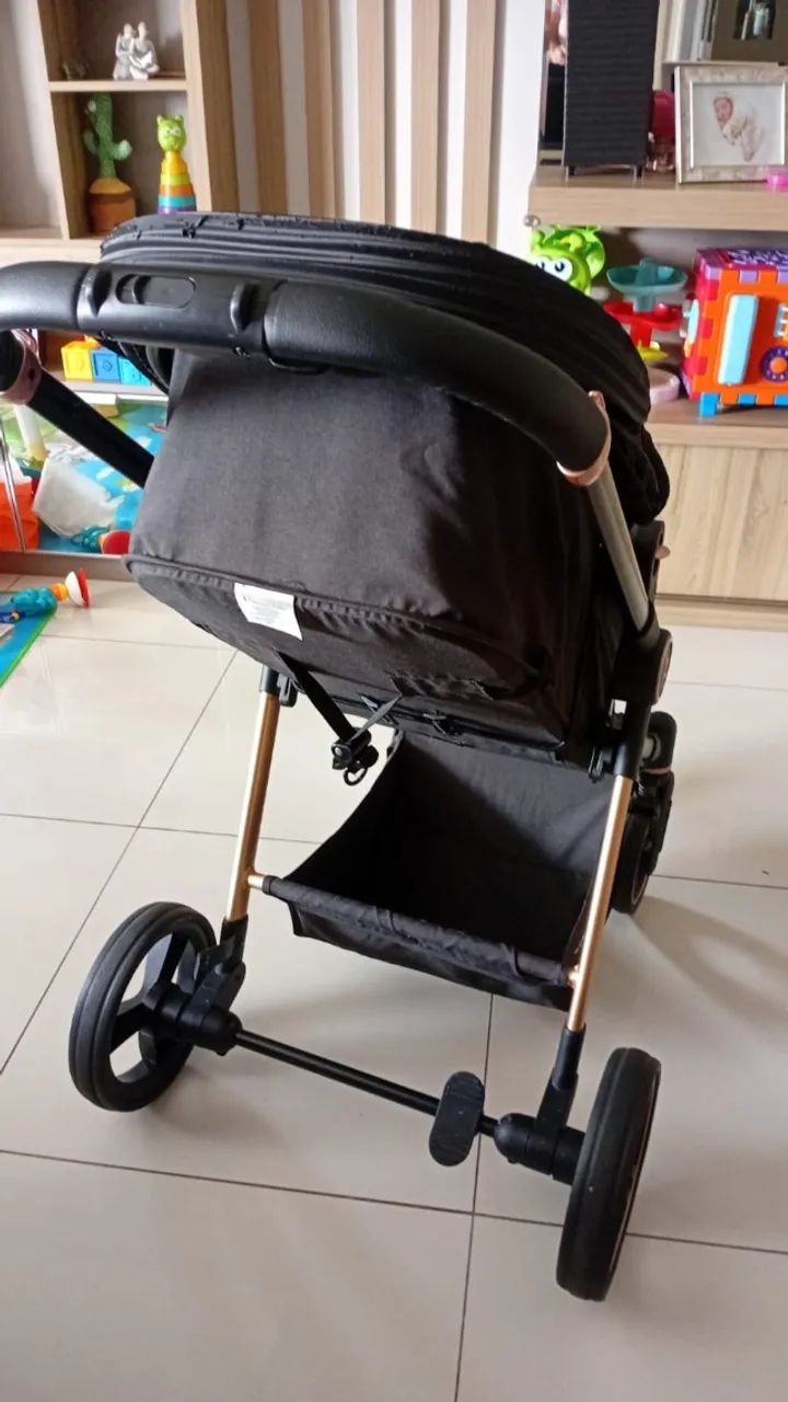 Carrinho Premium Baby + Bebê Conforto - Conjunto Completo - Foto 2