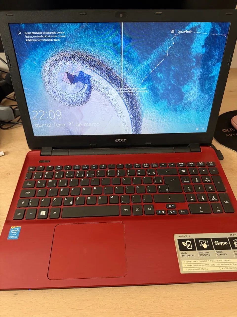 Notebook Acer Aspire E15 128GB SSD - Foto 2
