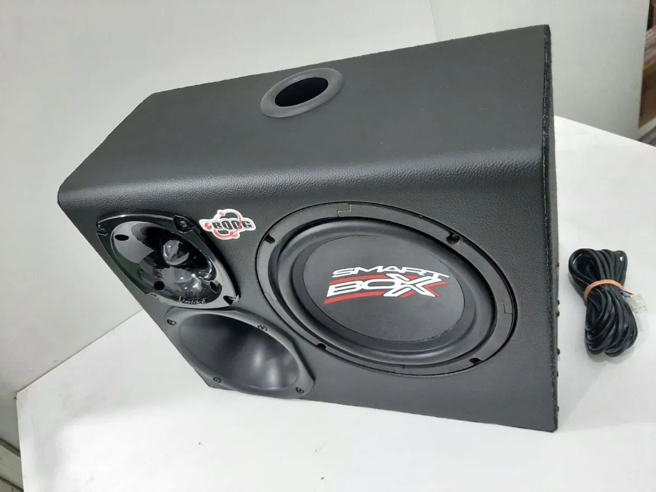 Caixa Smart Box Trio 8 Boog Som Amplificada Automotiva - Foto 3