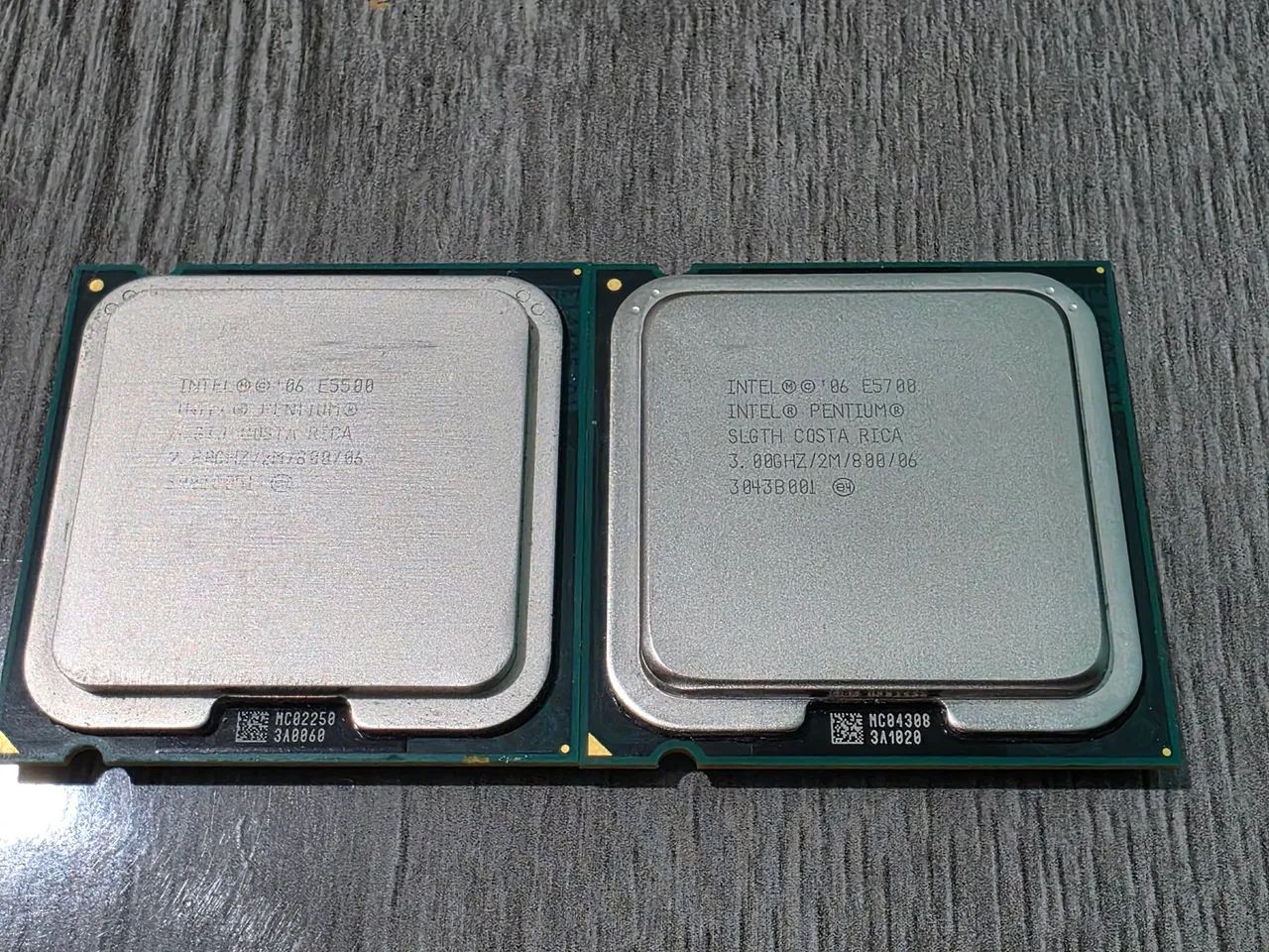 Processadores Intel Pentium E5700 + E5500 Socket LGA 775