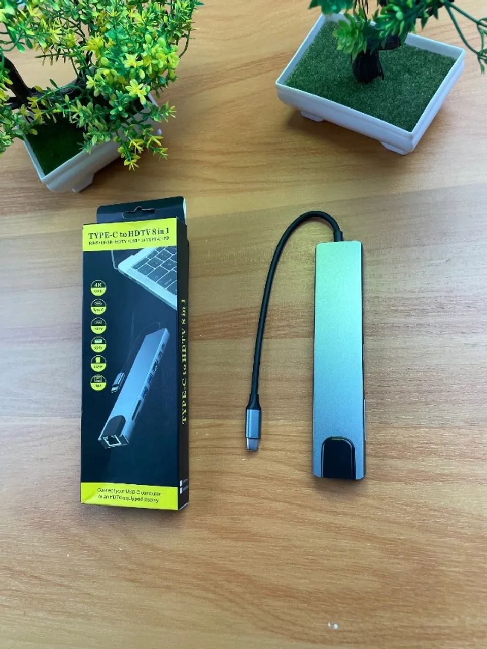 Adapatador 8 Portas - HDMI 4k e Interneth - Foto 2