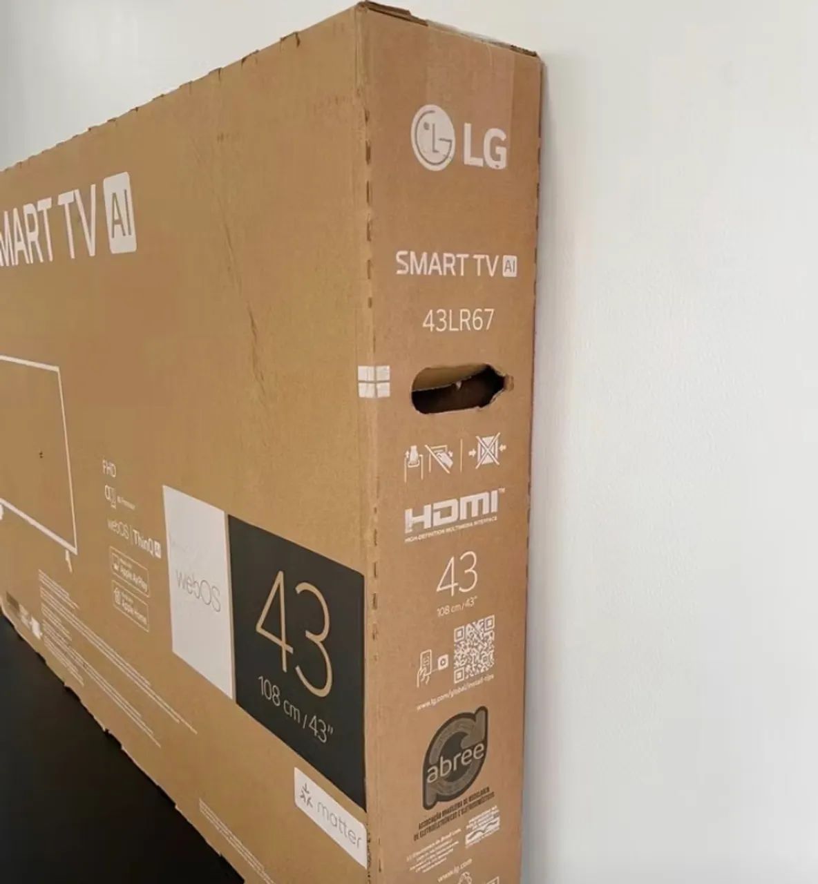 Smartv LG 43 polegadas nova lacrada - Foto 3