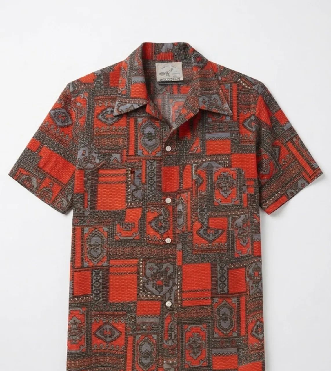 Camisa Estampada de Manga Curta