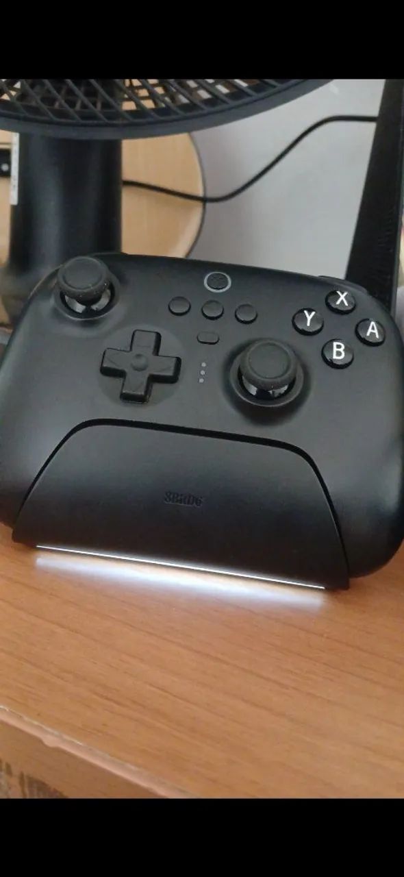 Controle 8bitdo + BASE carregamento