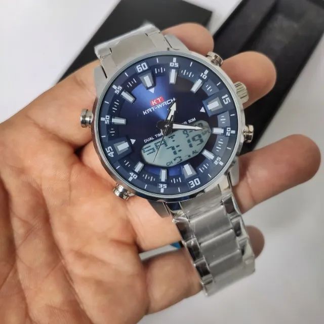 Relógio Prata Masculino Premium - Na Caixa com Garantia - Foto 2