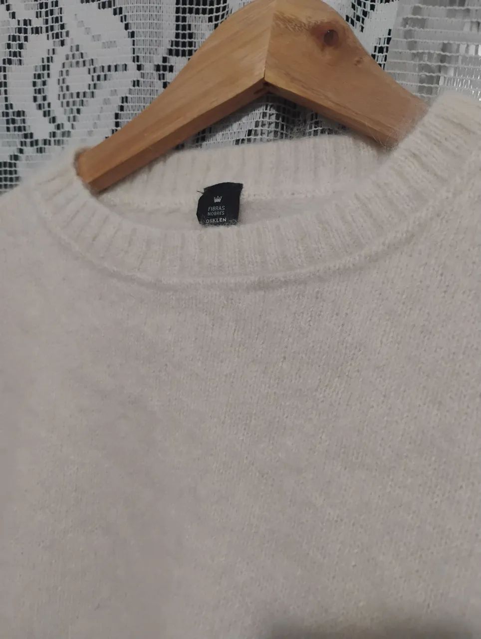 Suéter Tricô Osklen Fibras Nobres - Off White - Foto 2