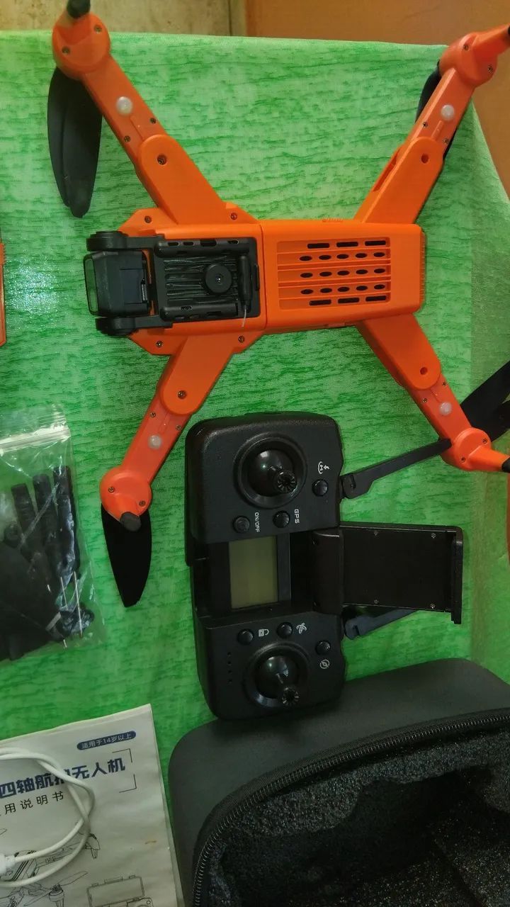 Drone L900 Laranja GPS Wi-Fi FPV com Controle e Maleta - Funcionando - Leia a Descrição - Foto 6